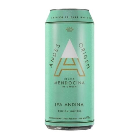 Andes Cerveza Ipa Verde Lata X 473Cc