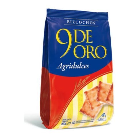 9 De Oro Bizcochos Cuadraditos X 210G