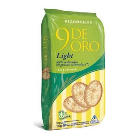 9 De Oro Bizcochos Light X 210G