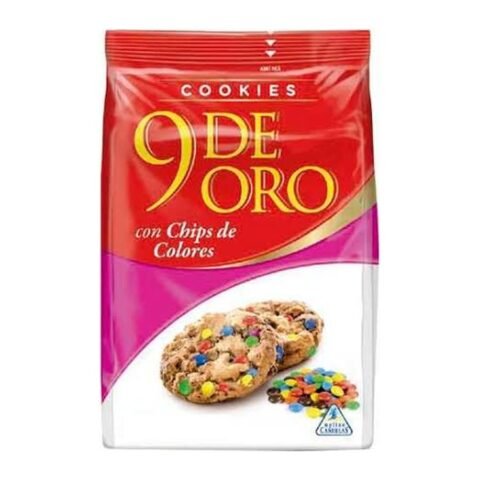9 De Oro Cookies Chips Colores X 120G