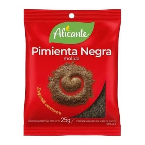 Alicante Pimienta Negra Molida X 25G