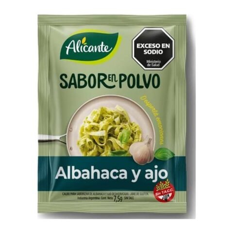 Alicante Sabor Albahaca Y Ajo X 7.5G