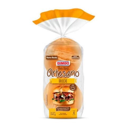 Artesano Pan Para Hamburguesa Brioche X 240G