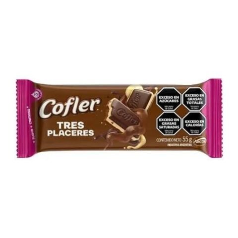 Cofler Chocolate Tres Placeres X 55G